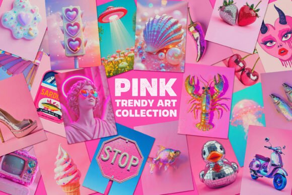 Download Pink Trendy Wall Art Jpg Collection - Trendy Collection