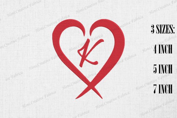 Download Letter K with Heart Valentine's Day - Valentine Collection