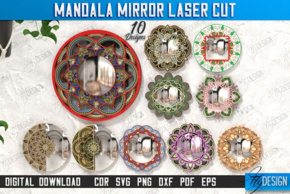 Download Mandala Frames Laser Cut Bundle | CNC - Premium Resources