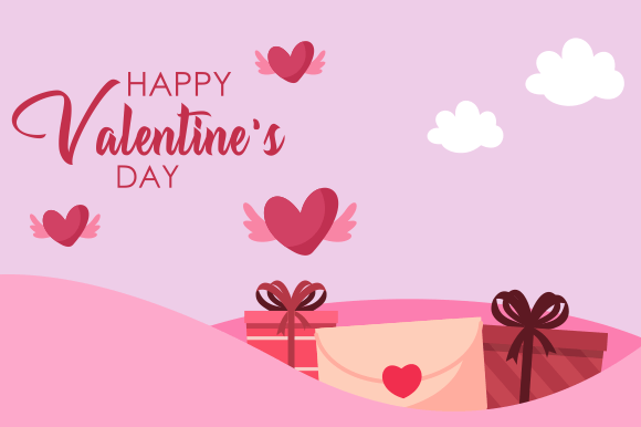 Download Flat Happy Valentine's Day Illustration - Valentine Collection