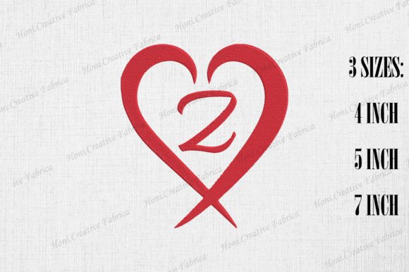 Download Letter Z with Heart Valentine's Day - Valentine Collection