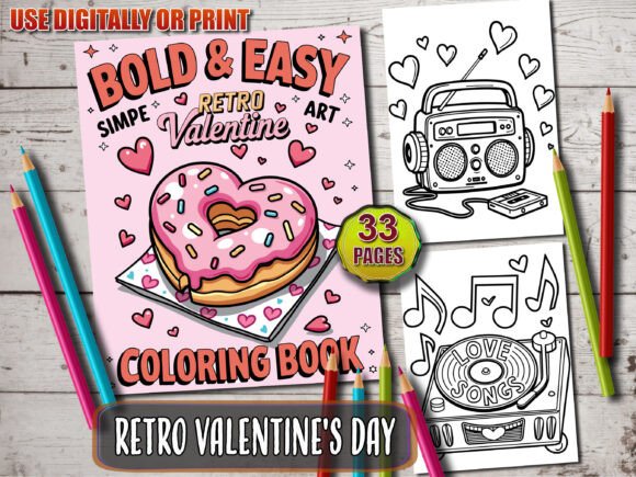Download 90s Valentine's Day Coloring Pages - Valentine Collection