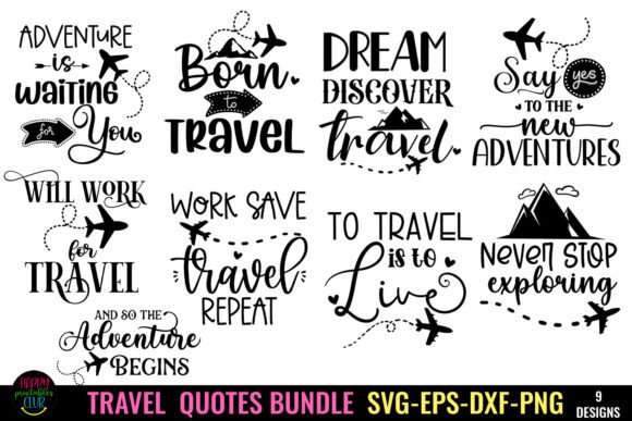 Download Travel Quotes SVG Bundle I Travel SVG - Travel Collection