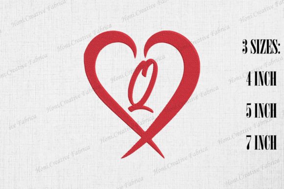 Download Letter Q with Heart Valentine's Day - Valentine Collection