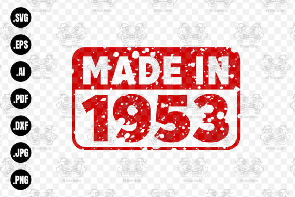 Download Made in 1953 Rubber Texture Stamp&nbsp;&nbsp; - 1953 Collection