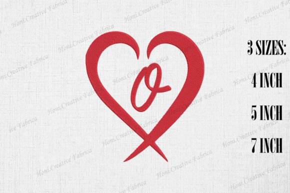 Download Letter O with Heart Valentine's Day - Valentine Collection