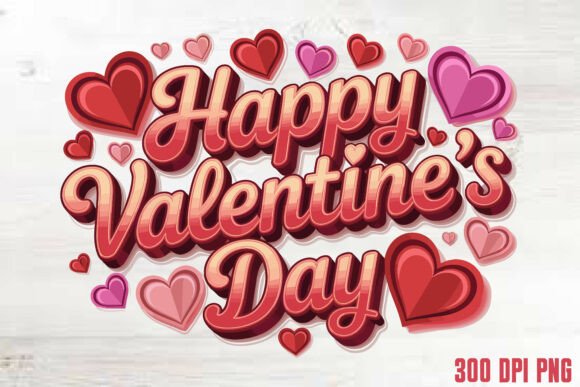 Download Happy Valentine’s Day Typography - Valentine Collection
