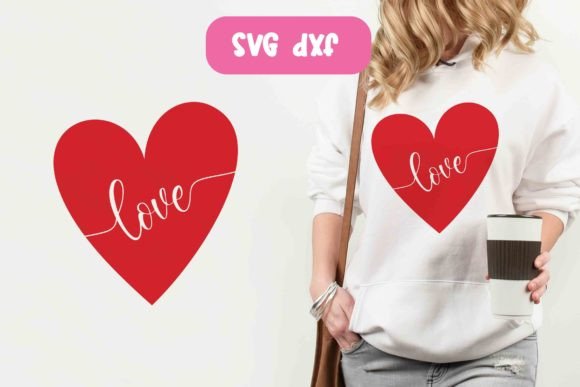 Download Valentine Love Heart - Cricut Cut File - Valentine Collection