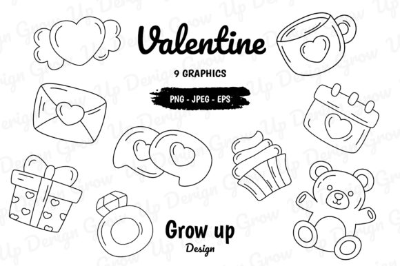 Download Happy Valentine's Day Icons Clipart Set - Valentine Collection