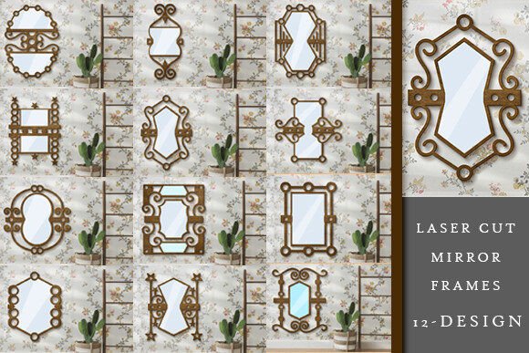 Download Laser Cut Mirror Frames SVG Bundle - Premium Resources